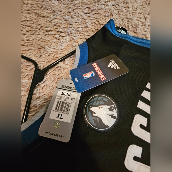 Adidas Basketball Jersey - Minnesota Timberwolves- NEW WITH TAGS - Andrew Wiggin - Picture 5 of 5